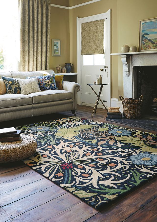 Morris & Co Seaweed Ink Rug #3