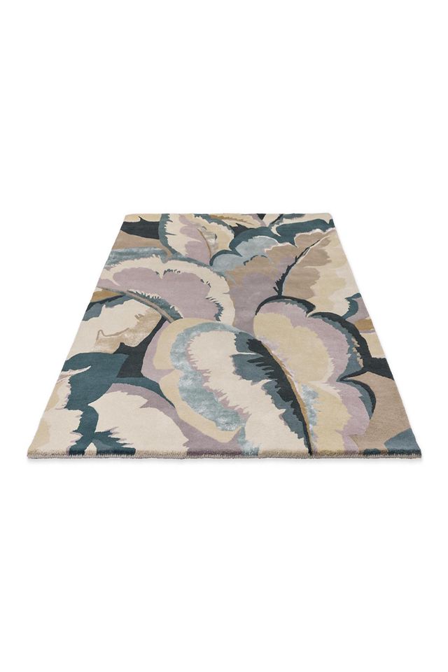 Harlequin Calathea Shiitake and Wild Water Rug #1