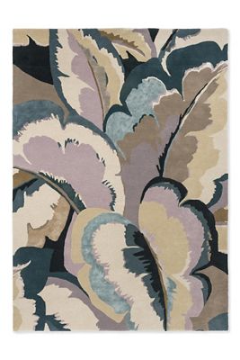 Harlequin Calathea Shiitake and Wild Water Rug
