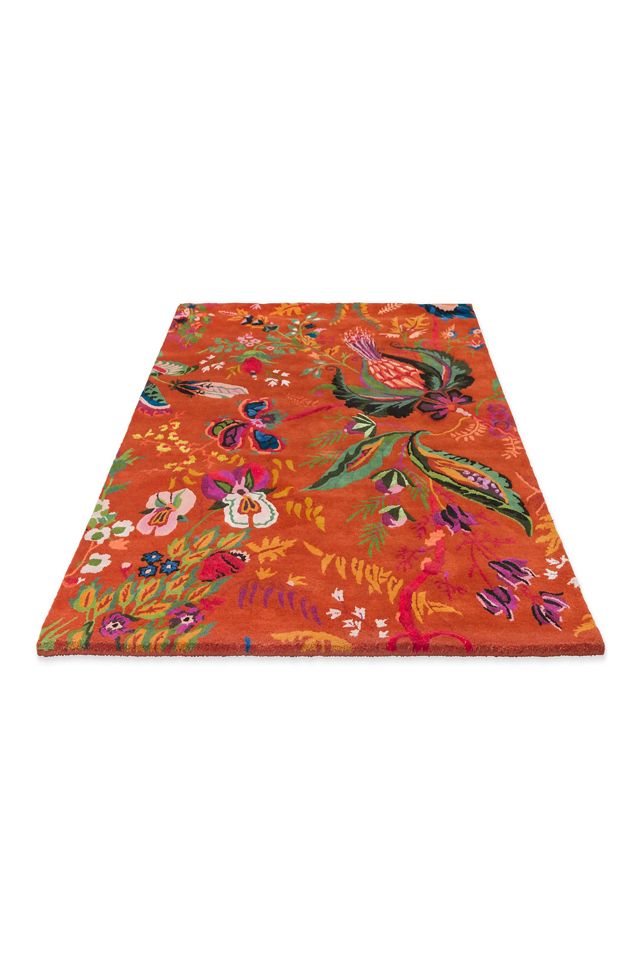 Harlequin x Sophie Robinson Wonderland Floral Amber and Lapis Rug #1