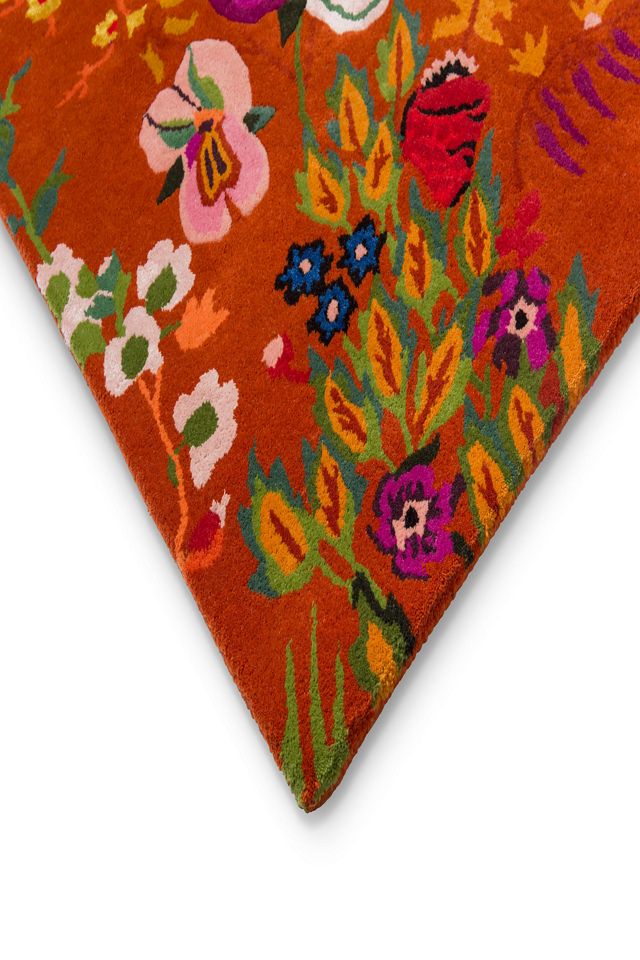 Harlequin x Sophie Robinson Wonderland Floral Amber and Lapis Rug #2
