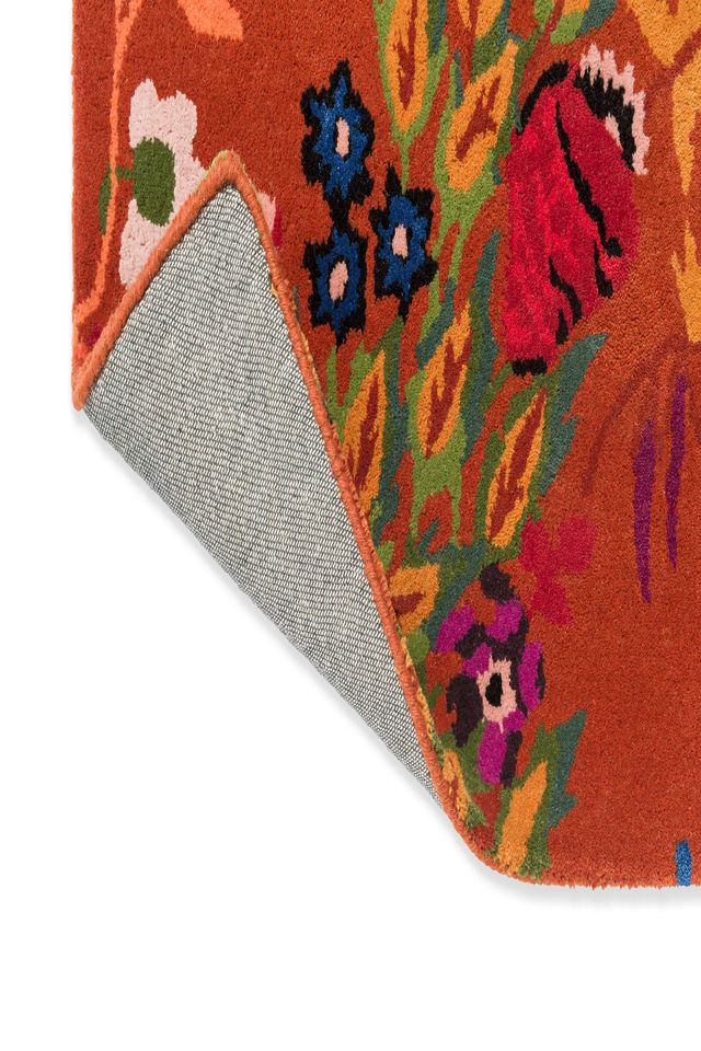 Harlequin x Sophie Robinson Wonderland Floral Amber and Lapis Rug #4