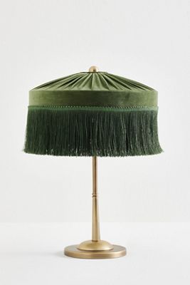 Sinclair Tassel-Fringed Velvet Ceiling Light
