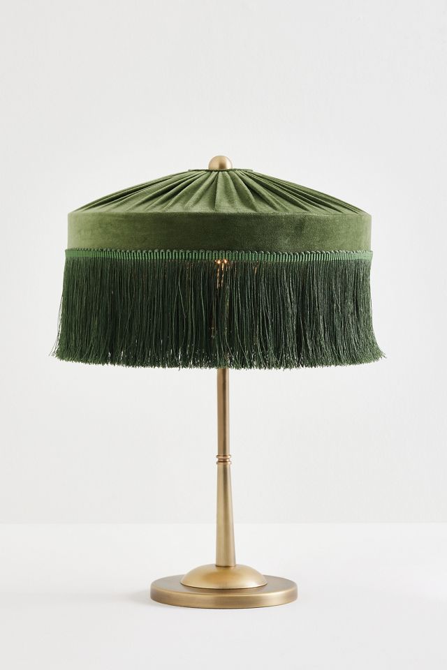 Sinclair Tassel-Fringed Velvet Ceiling Light #1