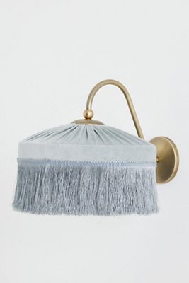 Sinclair Tassel-Fringed Velvet Sconce Wall Light