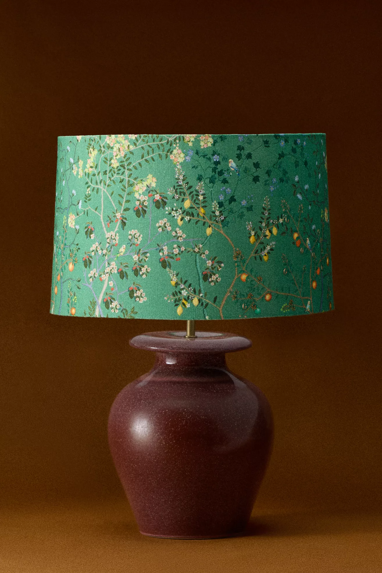Burgundy Jug Ceramic Table Lamp Base - thumbnail 4
