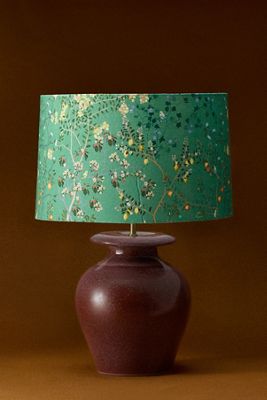 Burgundy Jug Ceramic Table Lamp Base