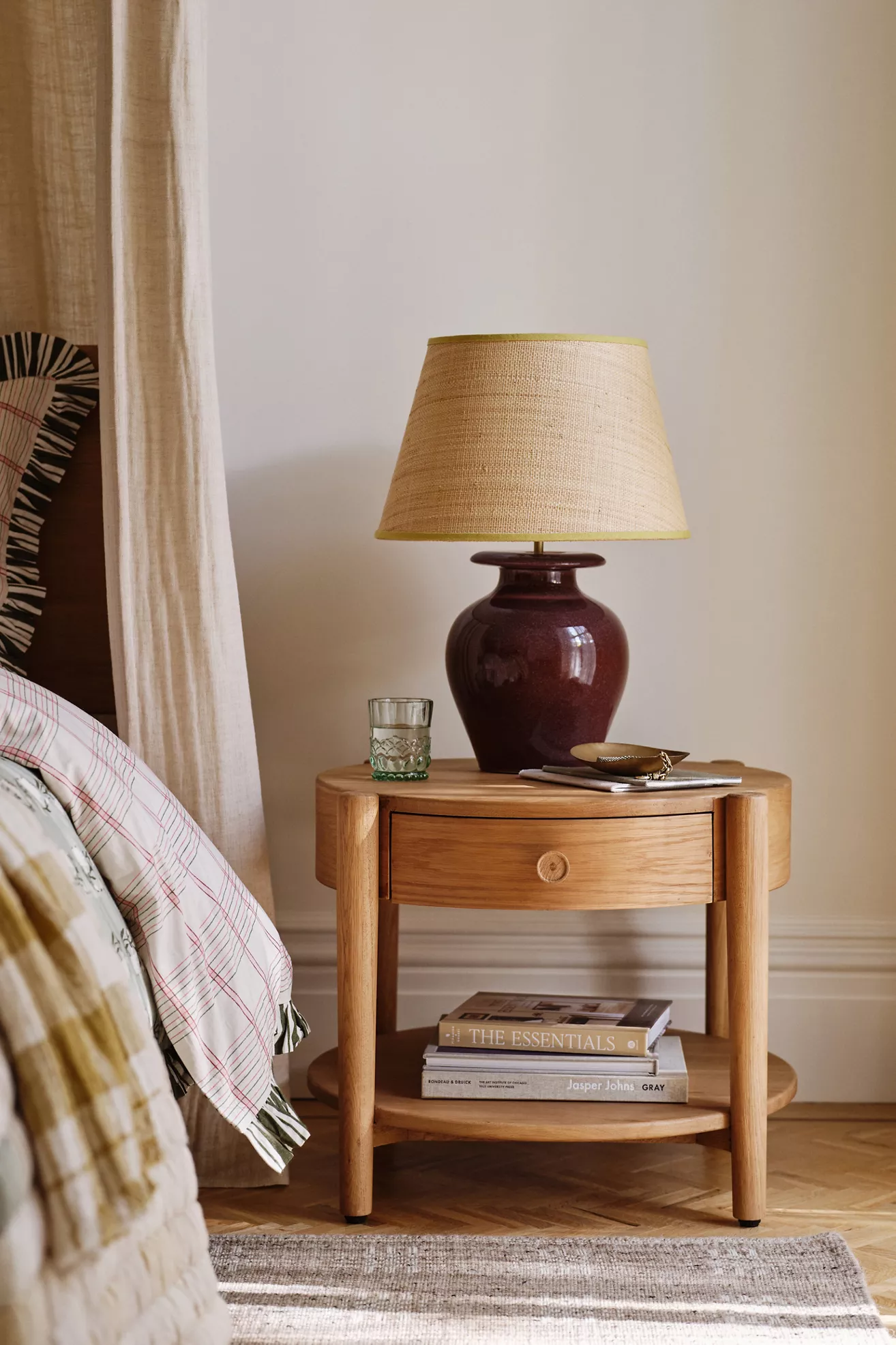 Burgundy Jug Ceramic Table Lamp Base - thumbnail 5