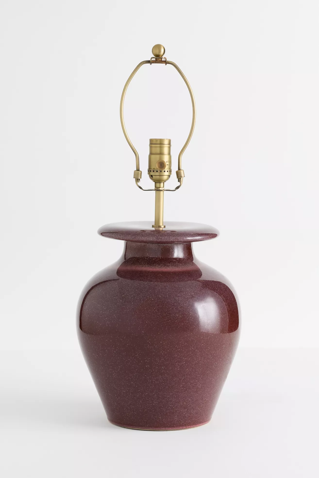 Burgundy Jug Ceramic Table Lamp Base