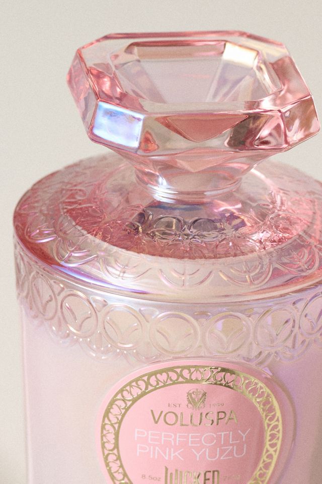 Voluspa Perfectly Pink Yuzu Wicked Glass Candle #2