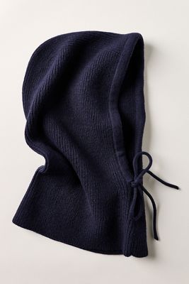 Gerippte Strickkapuze