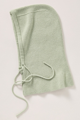 By Anthropologie Ribbed Knit Hood In Green