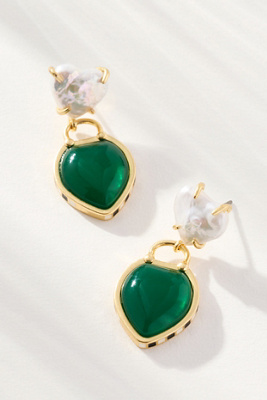 Clare V . Le Heartbreaker Drop Earrings In Gold