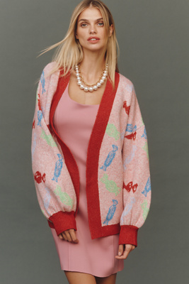 Bel Kazan Icon Cardigan Sweater In Multi