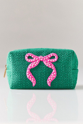 Shiraleah Mara Green Bow Pouch In Green