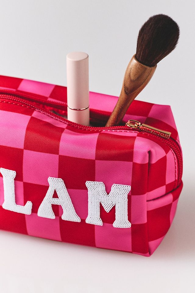 Shiraleah Cara Checkered Glam Zip Pouch  #1