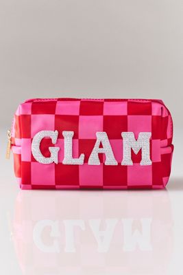 Shiraleah Cara Checkered Glam Zip Pouch 
