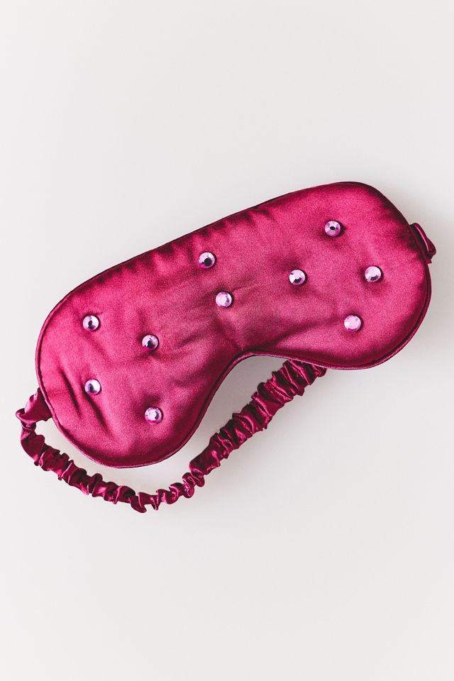 Satin Sleep Mask With Gems #1