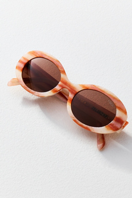 I-sea Oval Celandine Sunglasses In Brown