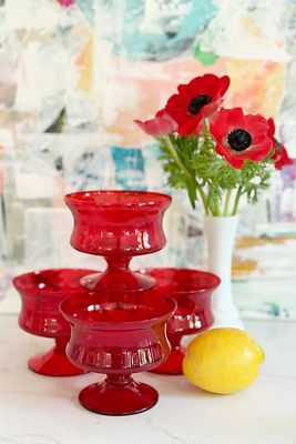Old Flame Candle Co. Vintage Morgantown Red Coupes