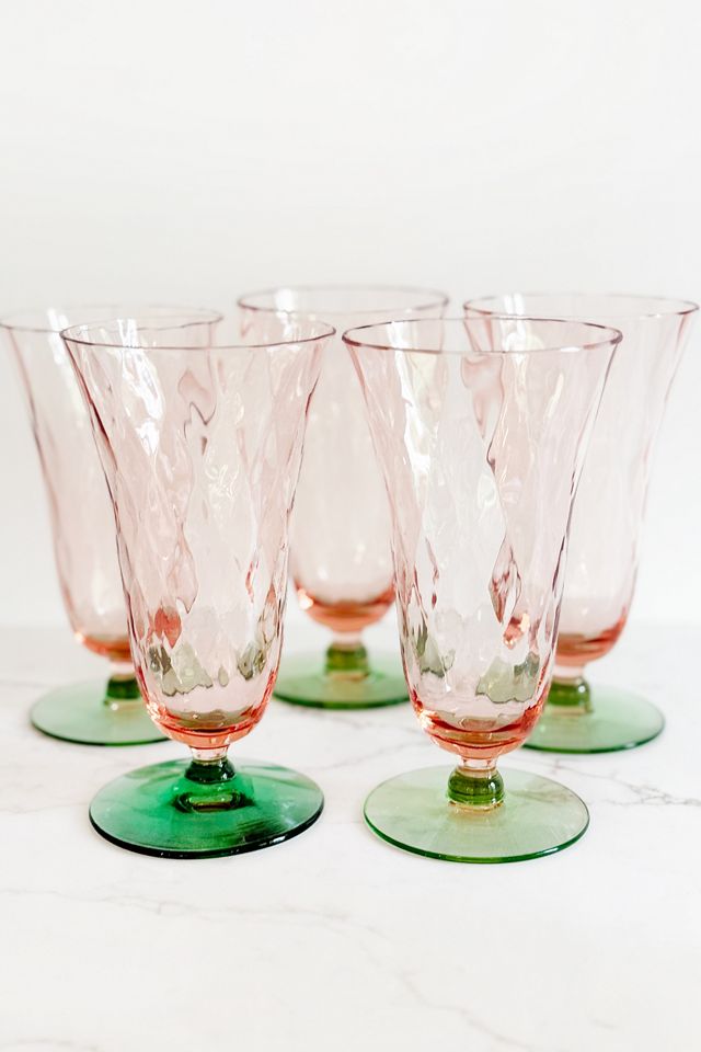 Old Flame Candle Co. Vintage Rare Tiffin Glow Glass Set #4