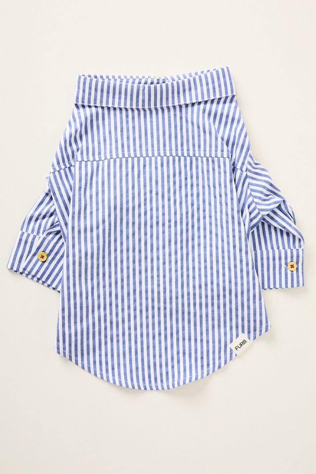 Cupid's Bow Striped Pet Button-Up #2