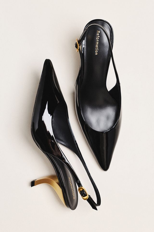Reformation Cassie Slingback Heels #1