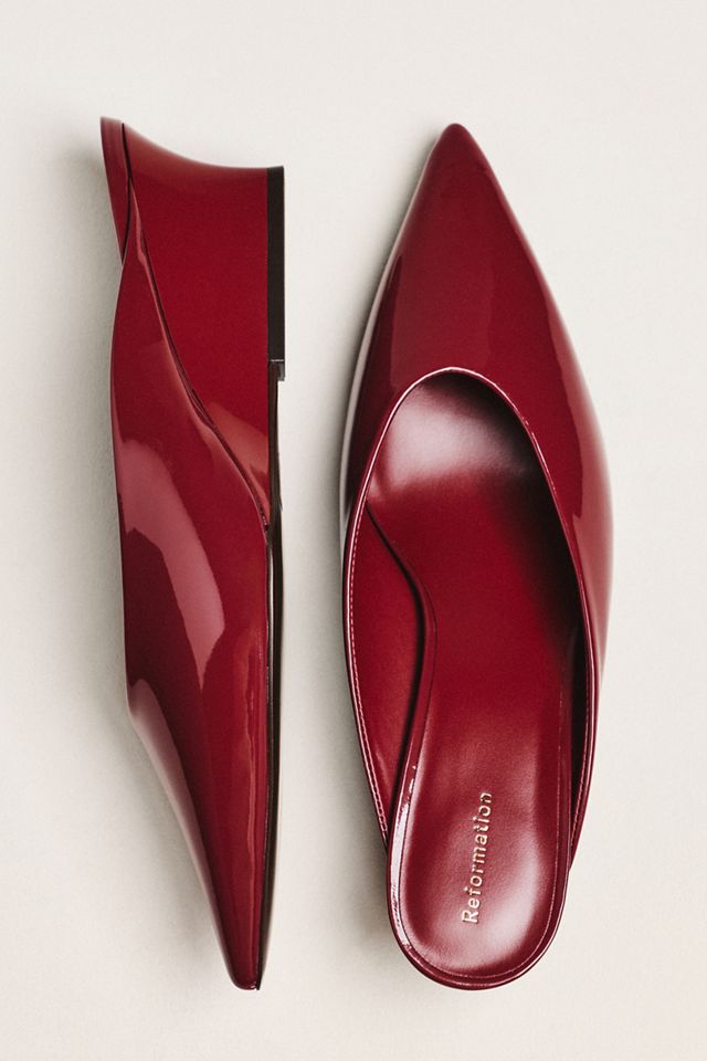 Reformation Marilyn Wedge Mule Heels #1