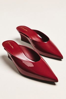Reformation Marilyn Wedge Mule Heels