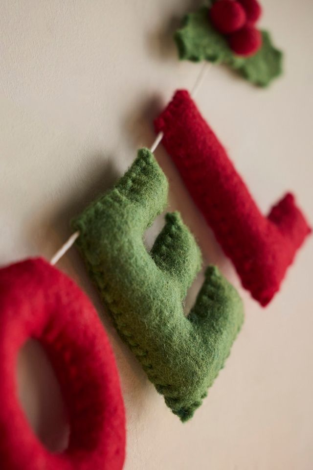 Joyeux Noel Felt Garland #1