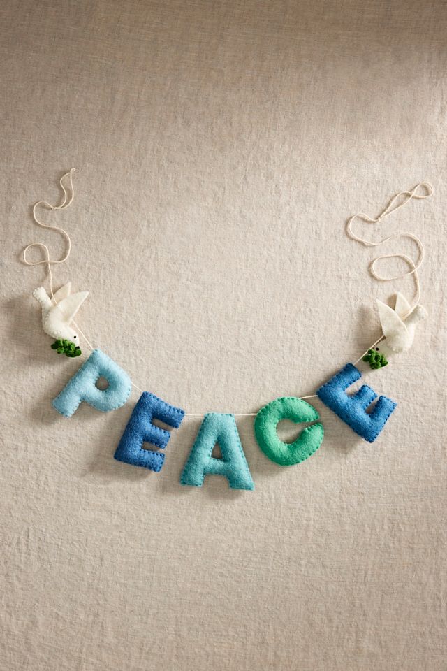 Peace Felt Garland #2