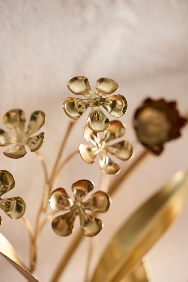 Gilded Eucalyptus + Florals Iron Wreath #1
