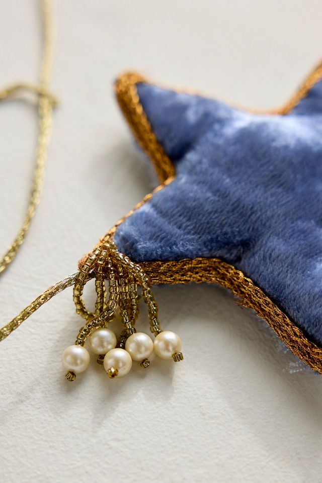 Beaded Velvet Stars Garland #1