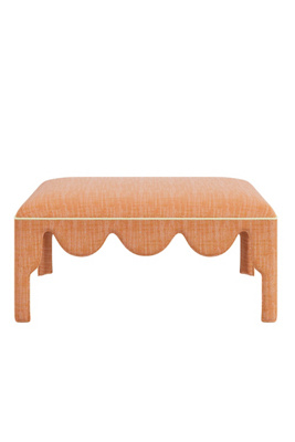 Anthropologie Hobe Sound Coffee Table Ottoman In Brown