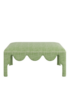 Anthropologie Hobe Sound Coffee Table Ottoman In Green