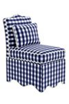 Scallop Linen Blend Slipper Chair