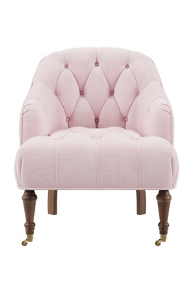 Anthropologie Tini Tufted Accent Chair In Pink