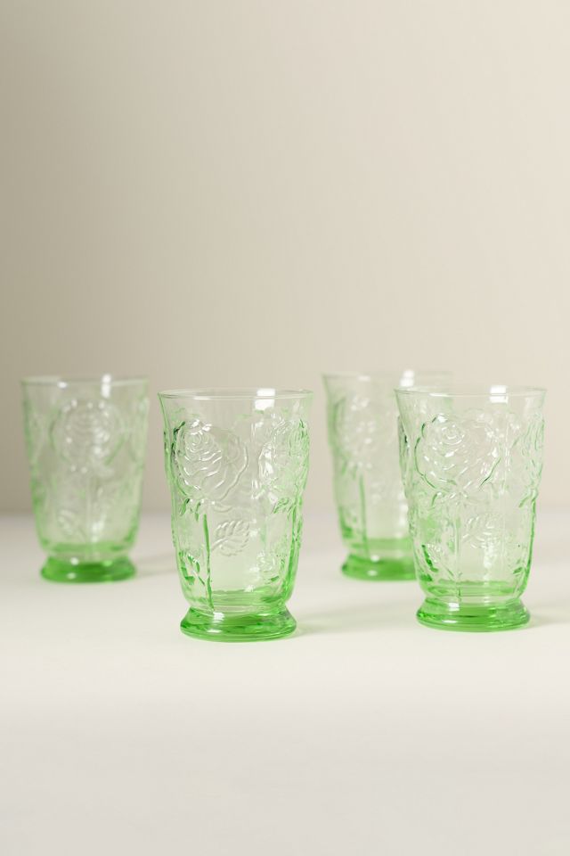 Rosette Juice Glasses, Set of 4 #3