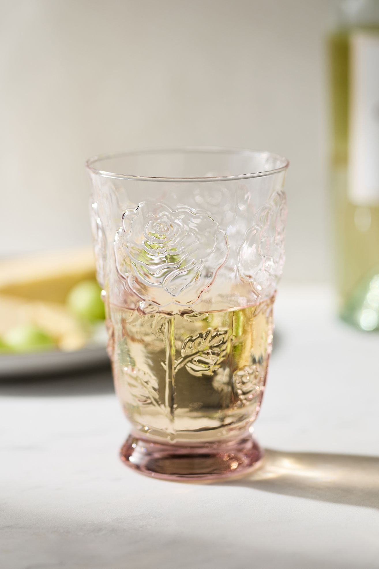Rosette Juice Glasses, Set of 4 - Pink, Set Of 4