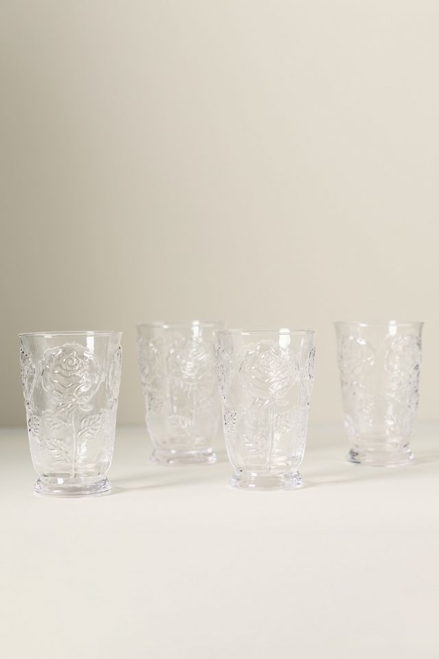 Rosette Juice Glasses, Set of 4 #3