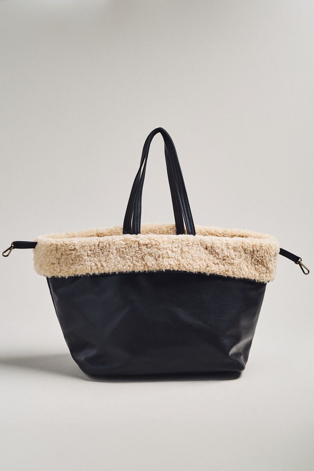 Reversible Sherpa Fleece Tote #1