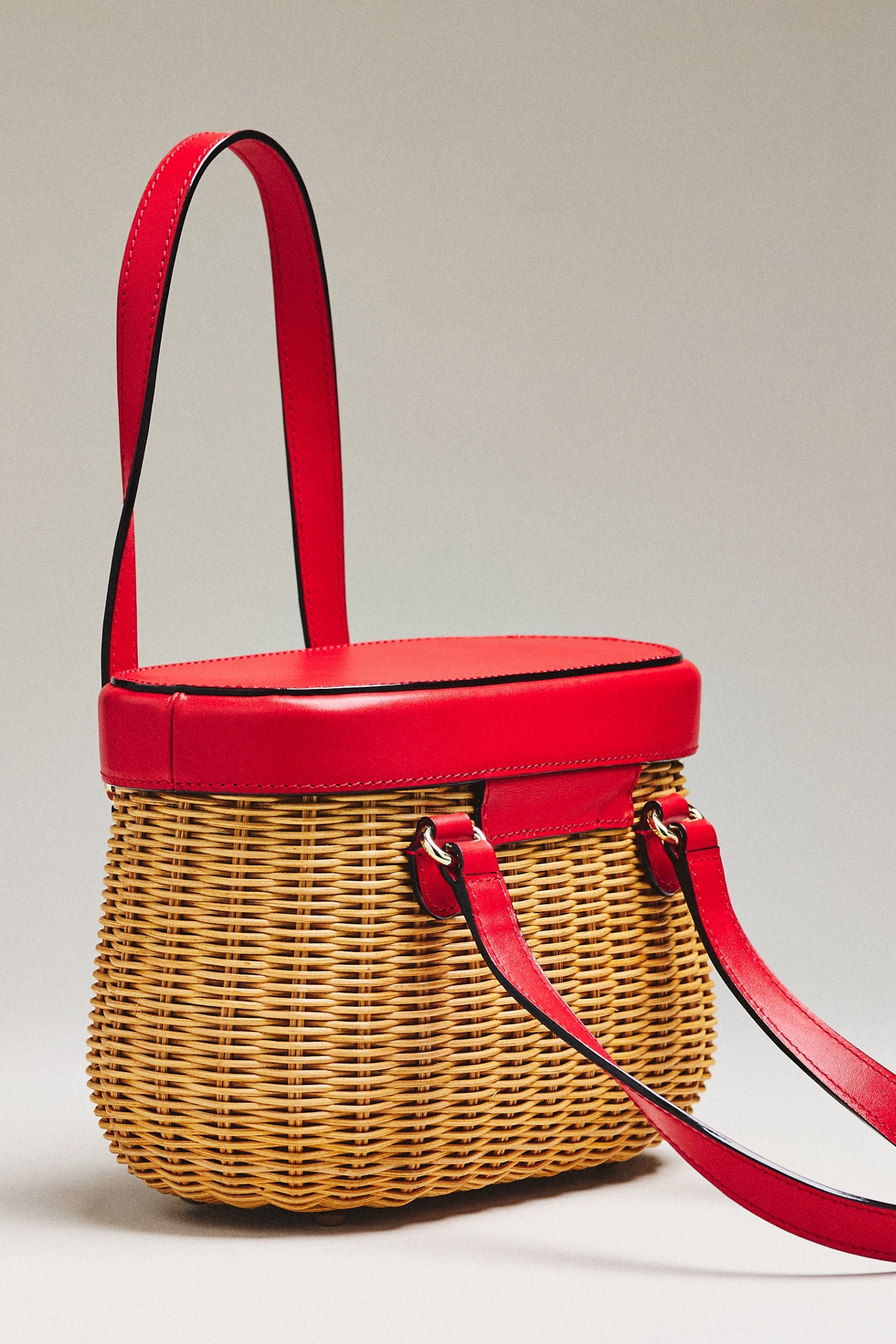 Frances Valentine Willow Wicker Basket Bag