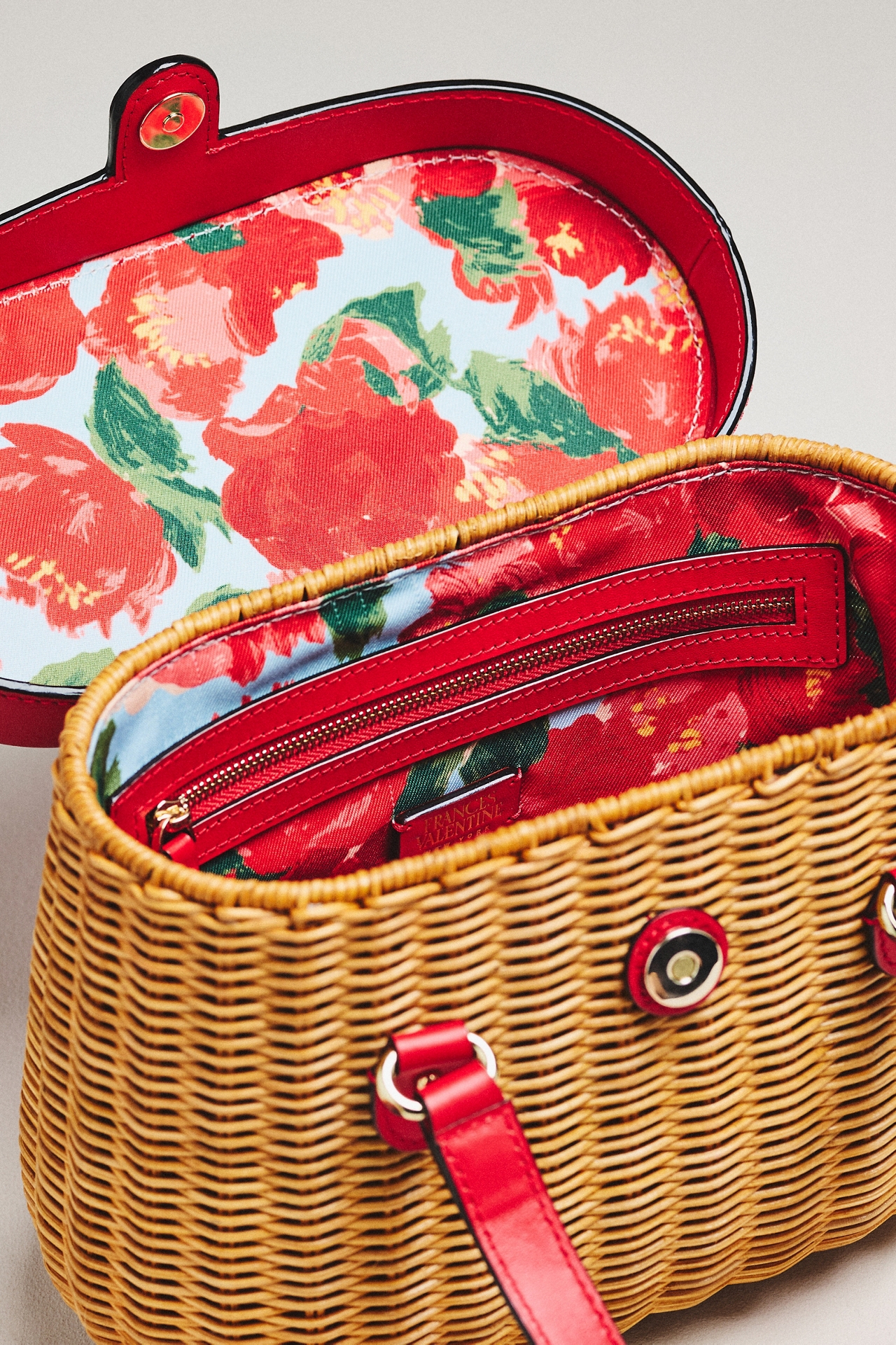 Frances Valentine Willow Wicker Basket Bag