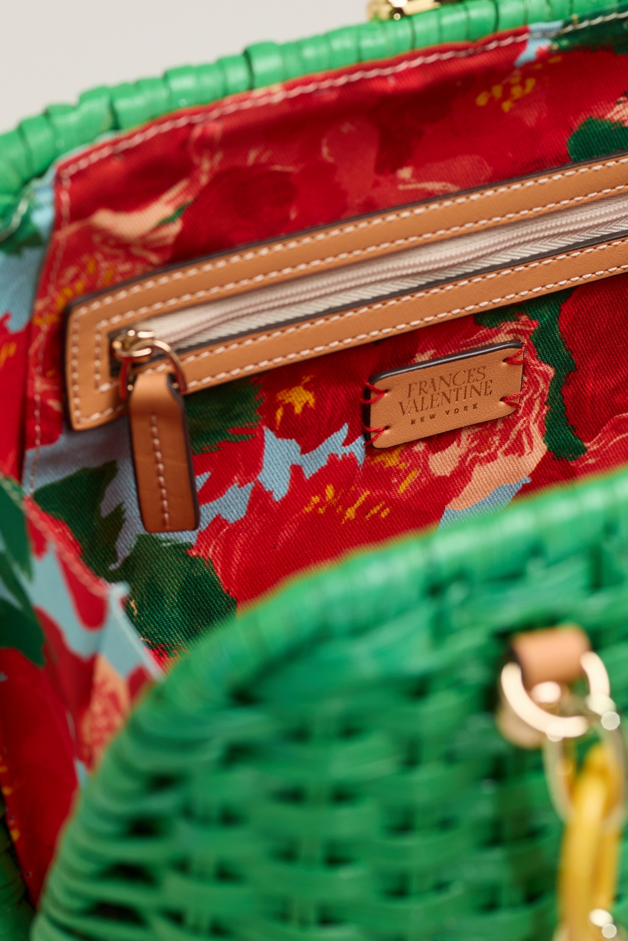 Frances Valentine Hen Wicker Basket Clutch