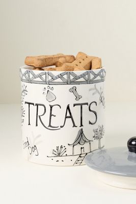 Chinoiserie Dog Treat Jar