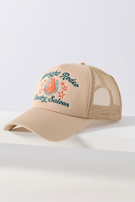 Worn/west Trucker Hat In Neutral