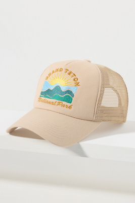 Worn/west Campground Trucker Hat In Neutral
