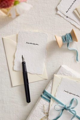 Letterpress Love Notes Stationery Set