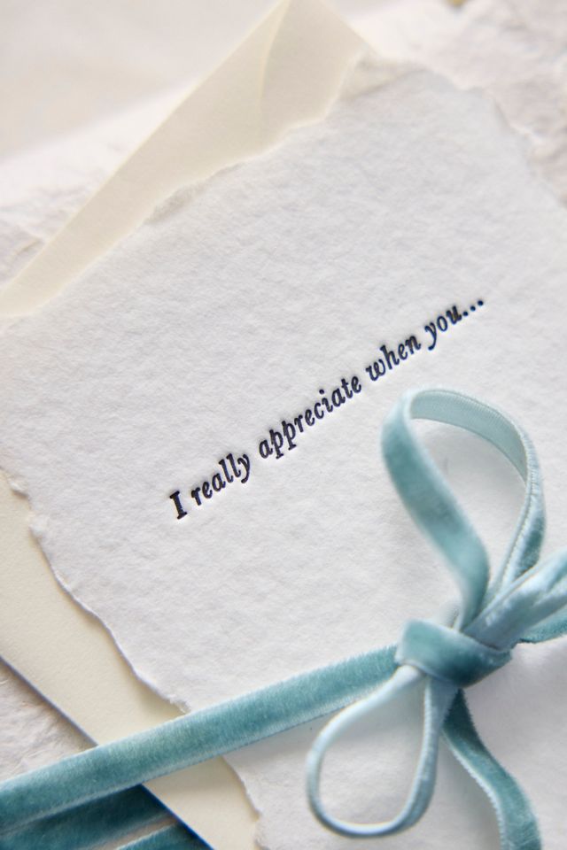 Letterpress Love Notes Stationery Set #1