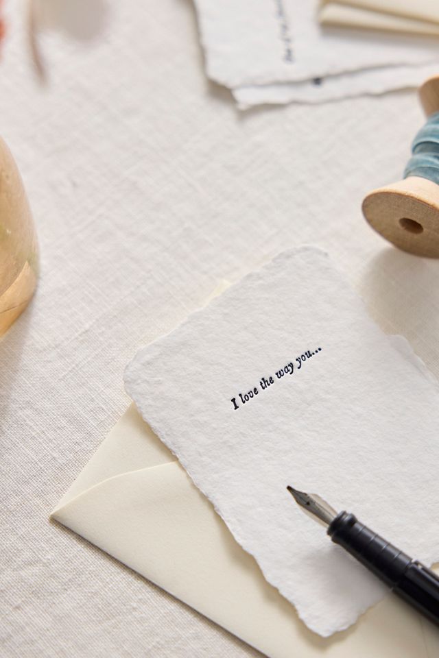Letterpress Love Notes Stationery Set #3